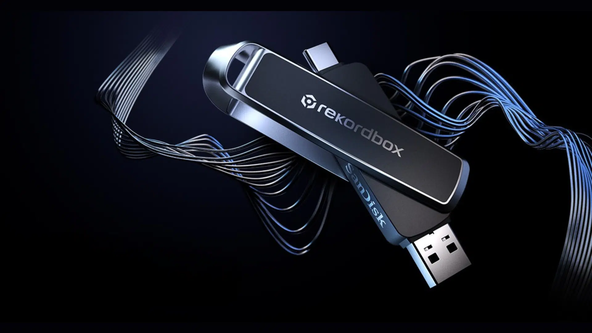 Clé USB SanDisk Rekordbox pour DJ Clé USB double connecteur (USB-A et USB-C) SanDisk personnalisée pour Rekordbox, cadeau utile pour DJ.