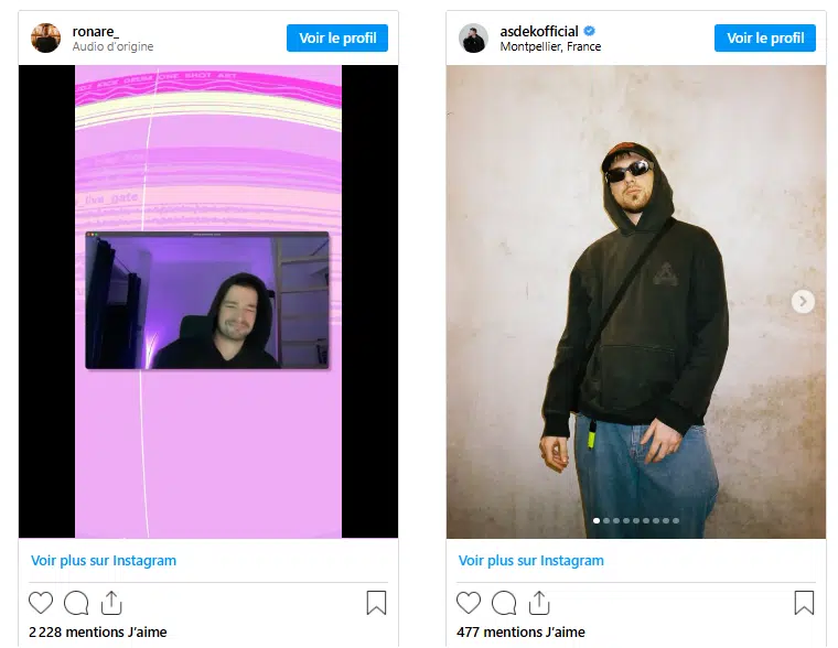 Exemple stories Instagram