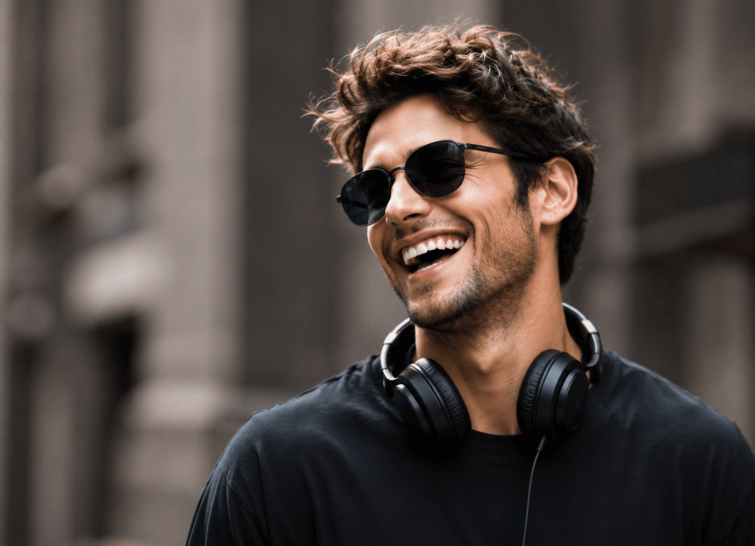 Un jeune homme souriant après avoir été admis à la formation proposée par DJ Network.